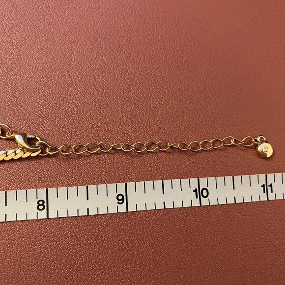 Set of 2 LC Lauren Conrad gold tone necklaces:19in rope + 18in 2-strand, stars - Picture 5 of 8